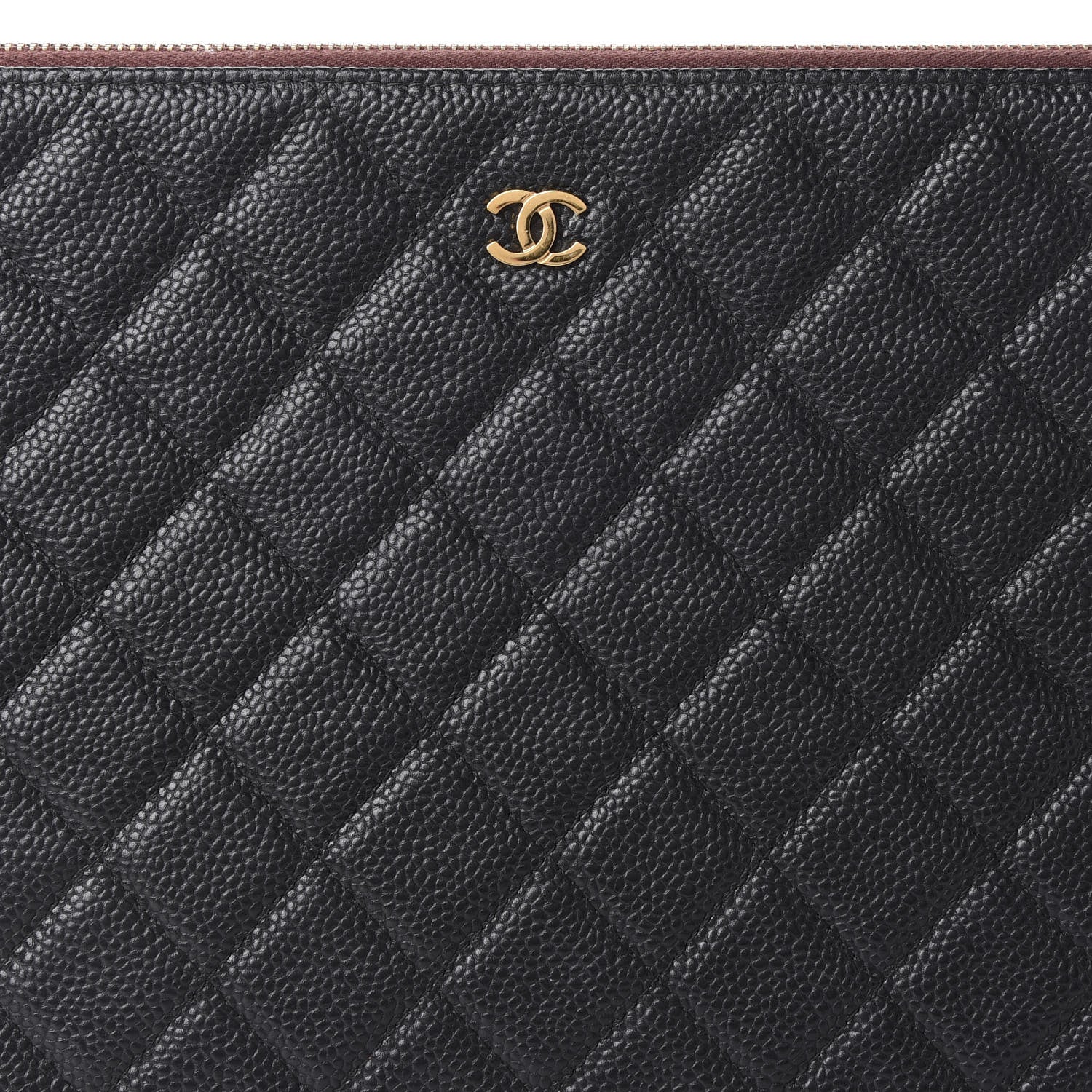 Chanel Caviar Quilted Large Cosmetic Case Black 9 of 9