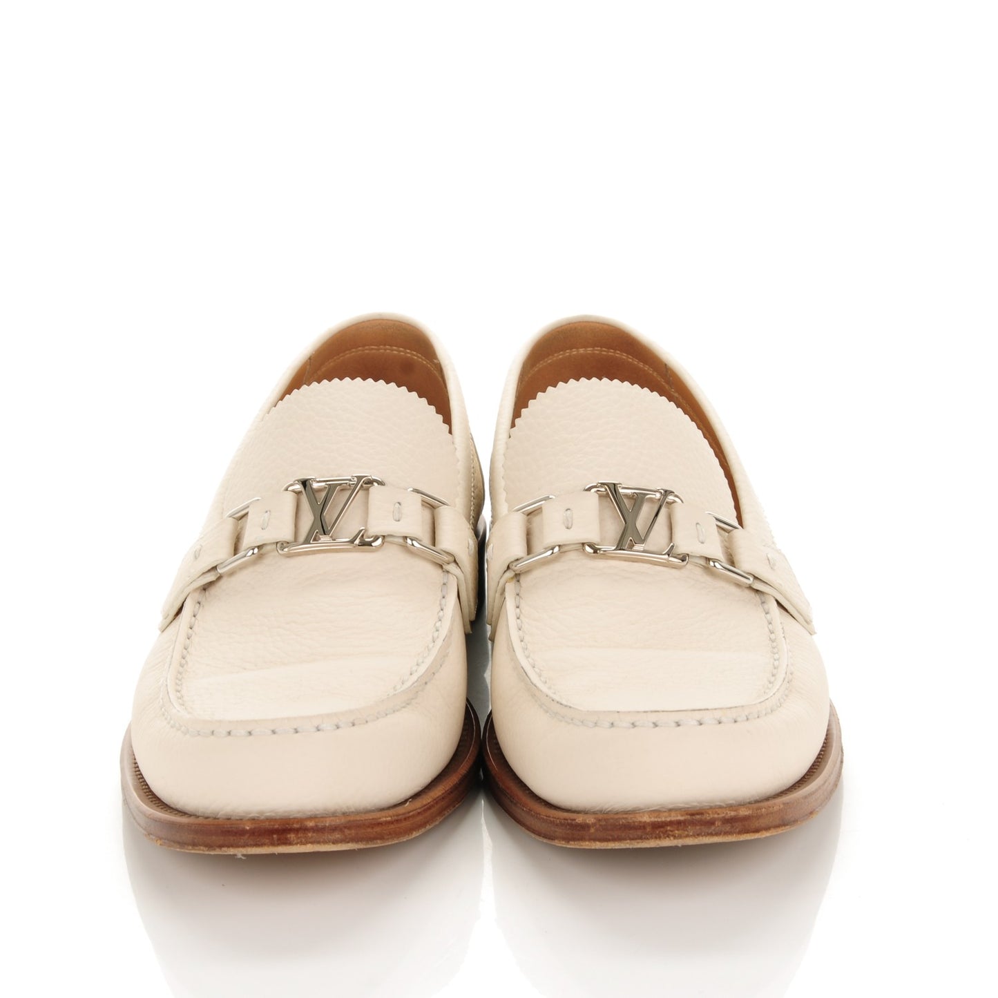 Mens Calfskin Major Loafers 7 White