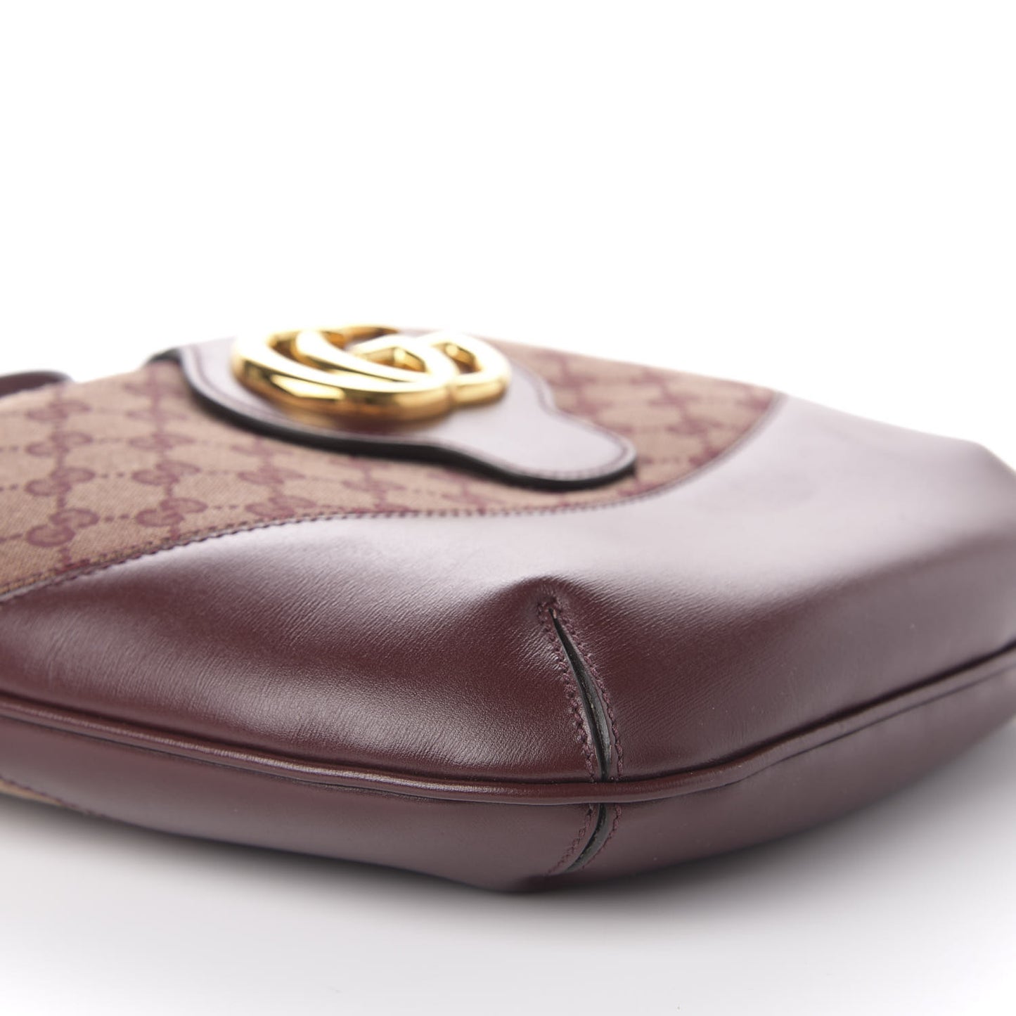 GG Monogram Calfskin Medium Arli Shoulder Bag Sahara Rubino Chardonnay