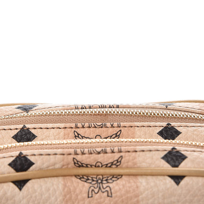 MCM Striped Visetos Mini Crossbody Bag Beige 12 of 14