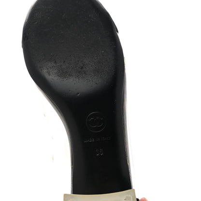 Chanel PVC Grosgrain High Boots 36 Transparent Black 6 of 7