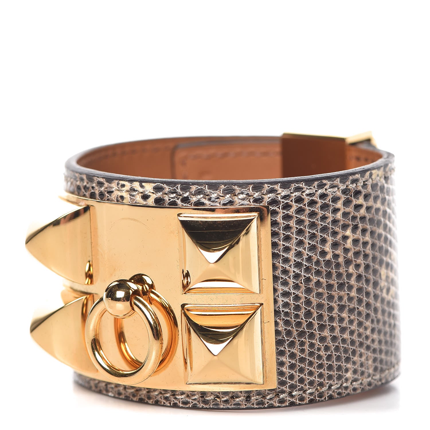 Hermes Lizard Collier De Chien CDC Bracelet S Ombre 1 of 6