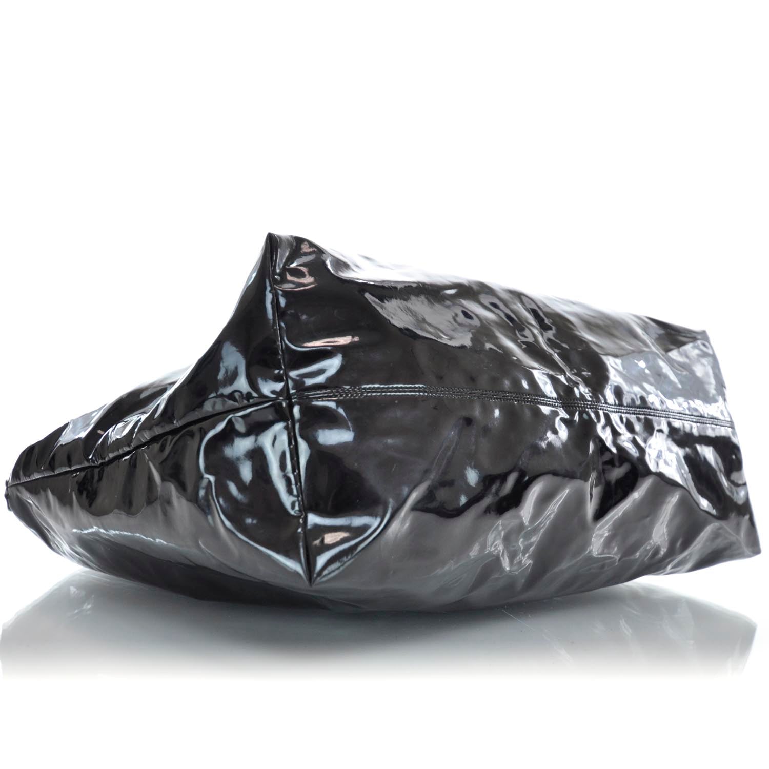 Chanel Vinyl XL Coco Cabas Black 6 of 11