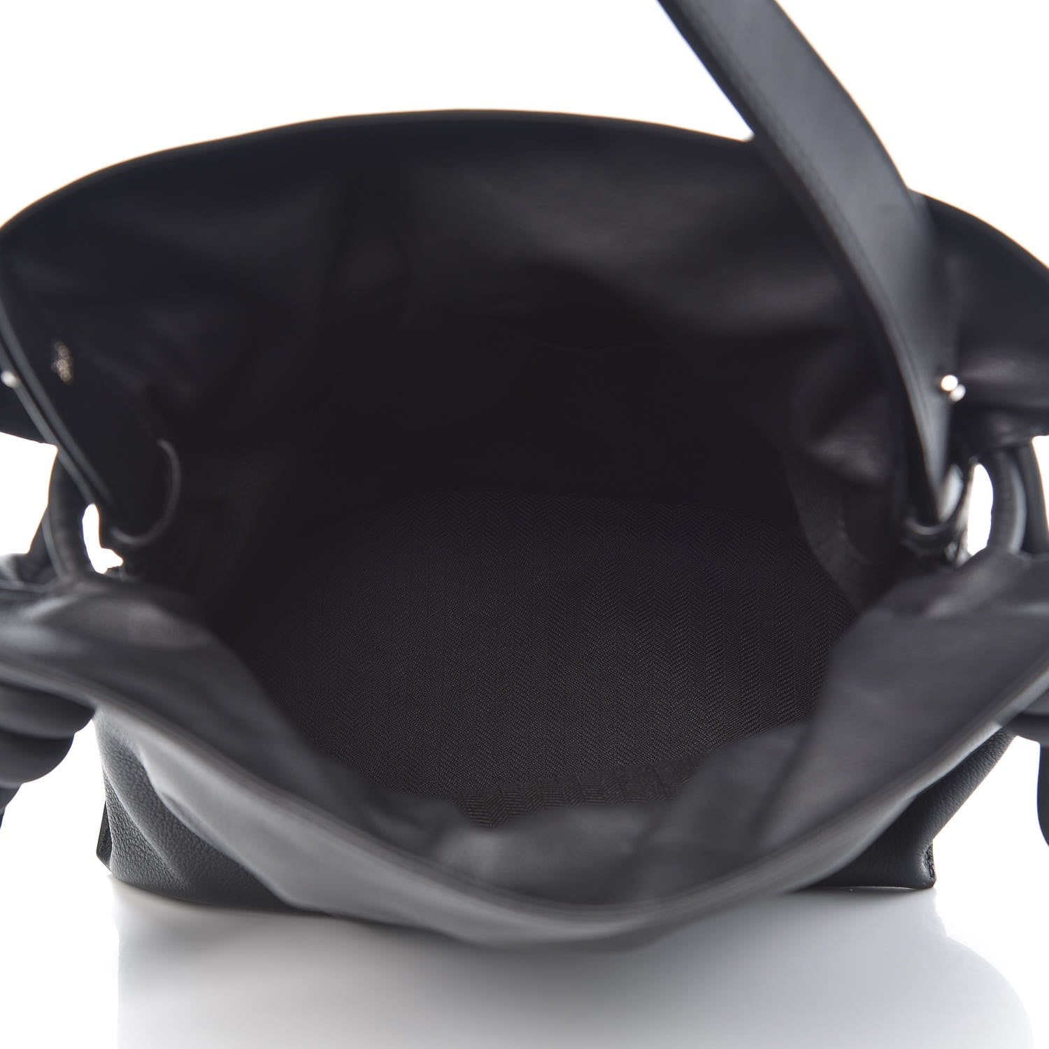 Loewe Calfskin Flamenco Knot Bag Black 5 of 7