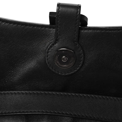 Balenciaga Semi Shiny Smooth Calfskin Monochrome XS Downtown Shoulder Bag Black 9 of 10