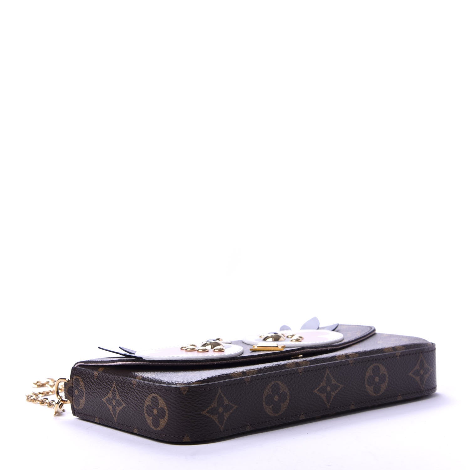 Louis Vuitton Monogram Lovely Birds Pochette Felicie Chain Wallet 5 of 12