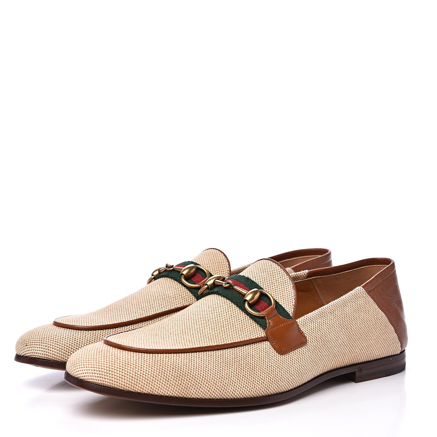 Canvas Web Mens Brixton Horsebit Loafers 8 Sand Light Cuir