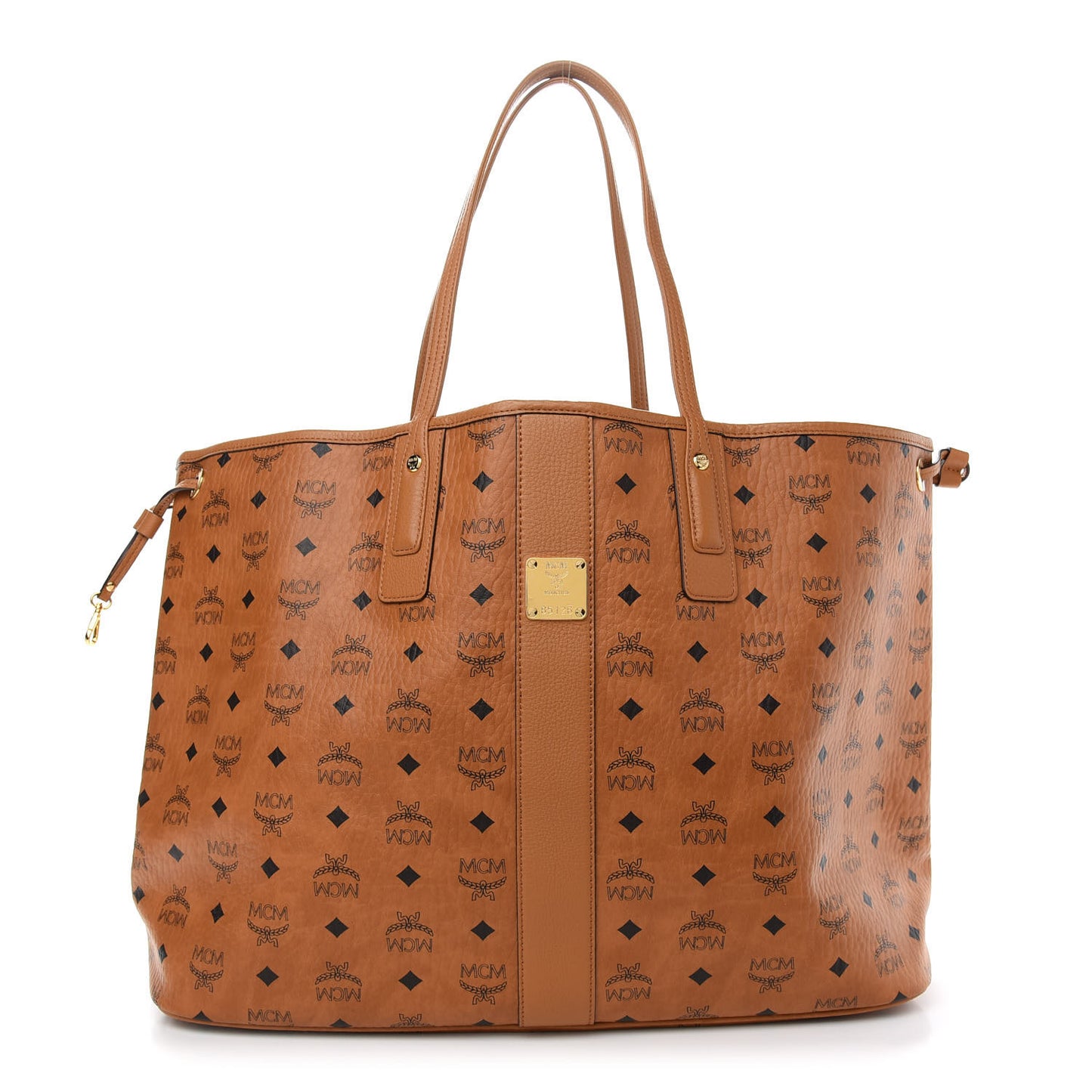 Visetos Large Liz Reversible Shopper Tote Cognac