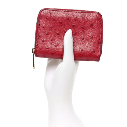 Louis Vuitton Ostrich Zippy Coin Purse Magenta 2 of 6