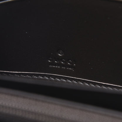 Gucci GG Supreme Monogram Web Zip Around Wallet Beige Cocoa 6 of 7