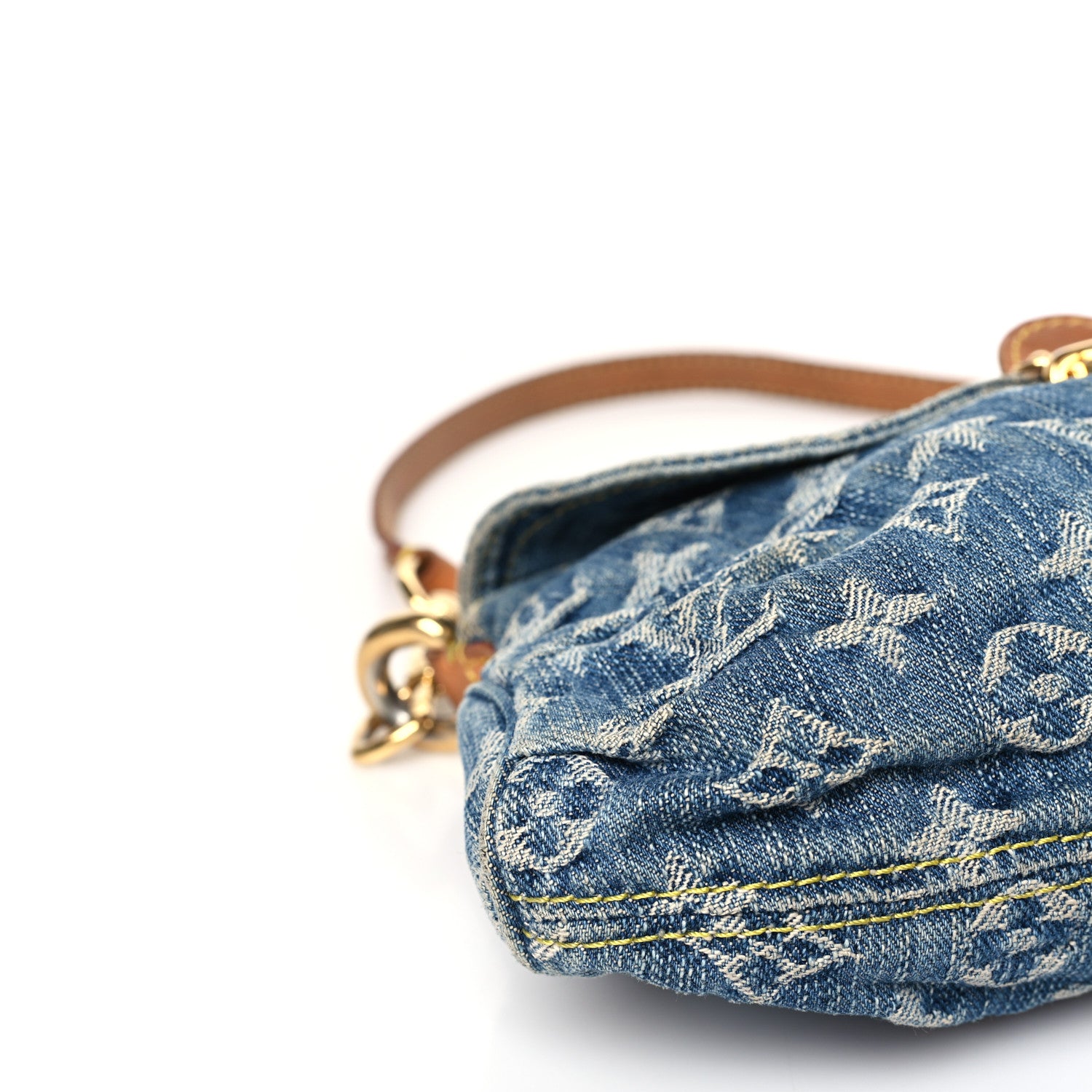 Louis Vuitton Monogram Denim Mini Pleaty Blue 7 of 9