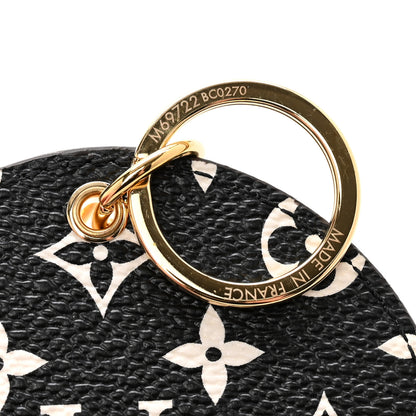 Louis Vuitton Monogram Giant Crafty Illustre Bag Charm Key Ring Creme Rouge Black 4 of 5