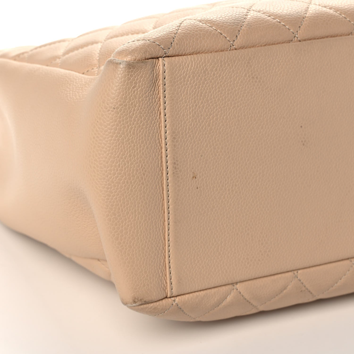 Chanel Caviar Quilted Grand Shopping Tote GST Beige 8 of 13