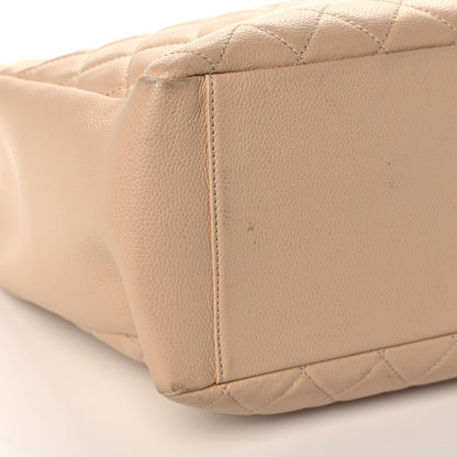 Chanel Caviar Quilted Grand Shopping Tote GST Beige 8 of 13