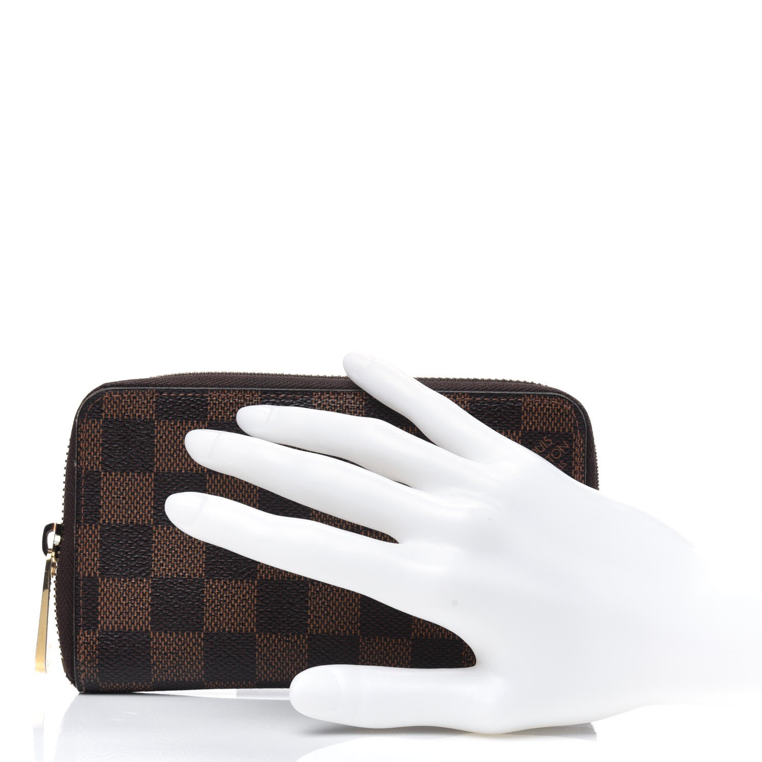 Louis Vuitton Damier Ebene Compact Zippy Wallet 2 of 12