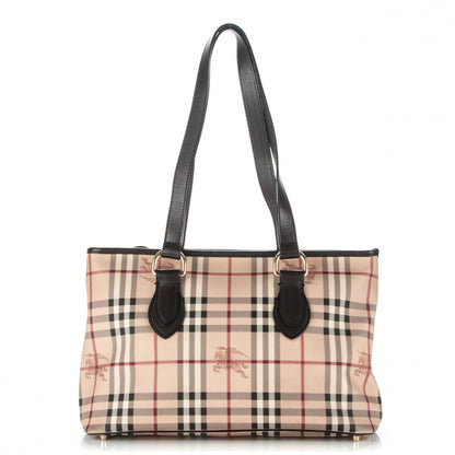 Burberry Haymarket Check Medium Regent Tote Chocolate 1 of 8