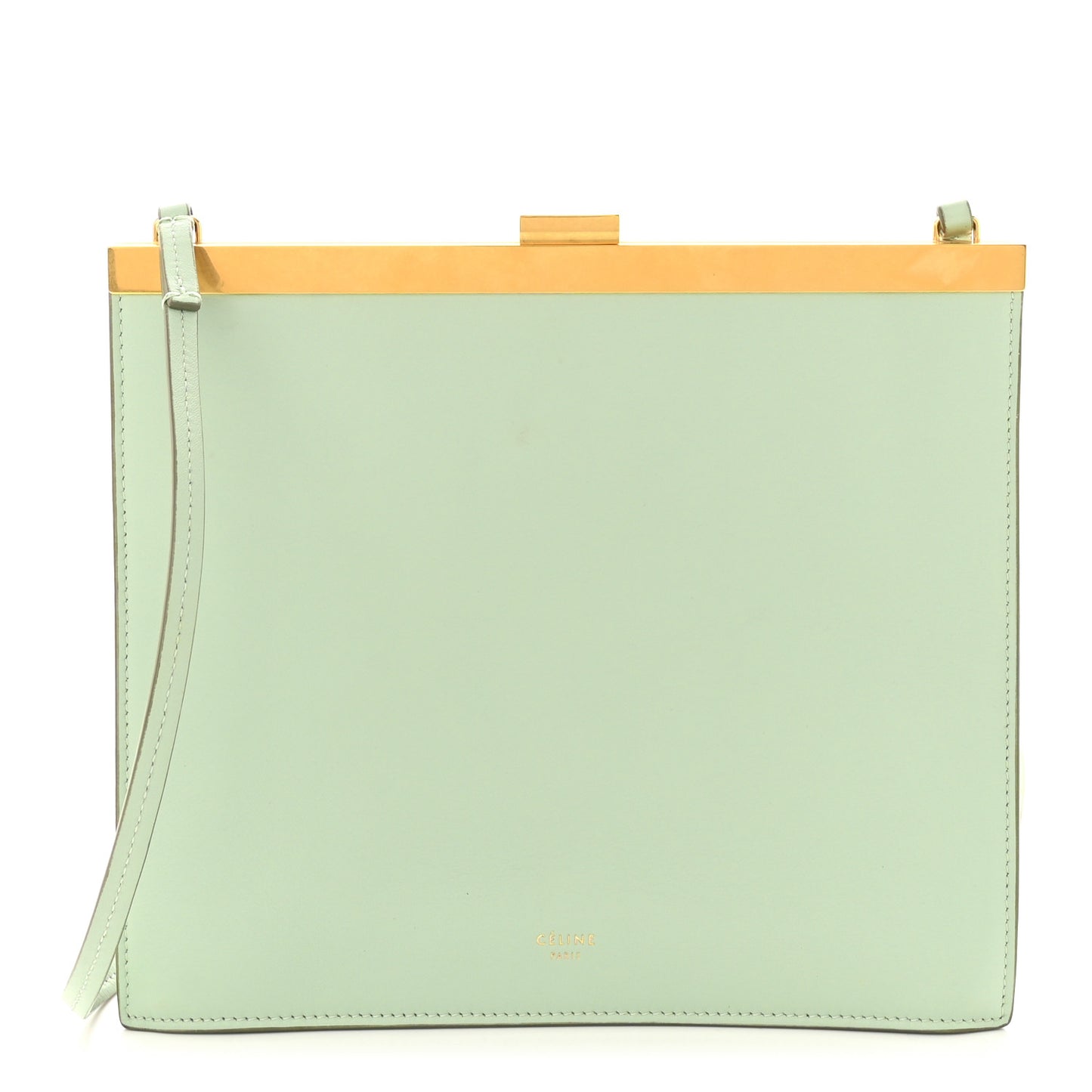 Smooth Calfskin Mini Clasp Bag Jade