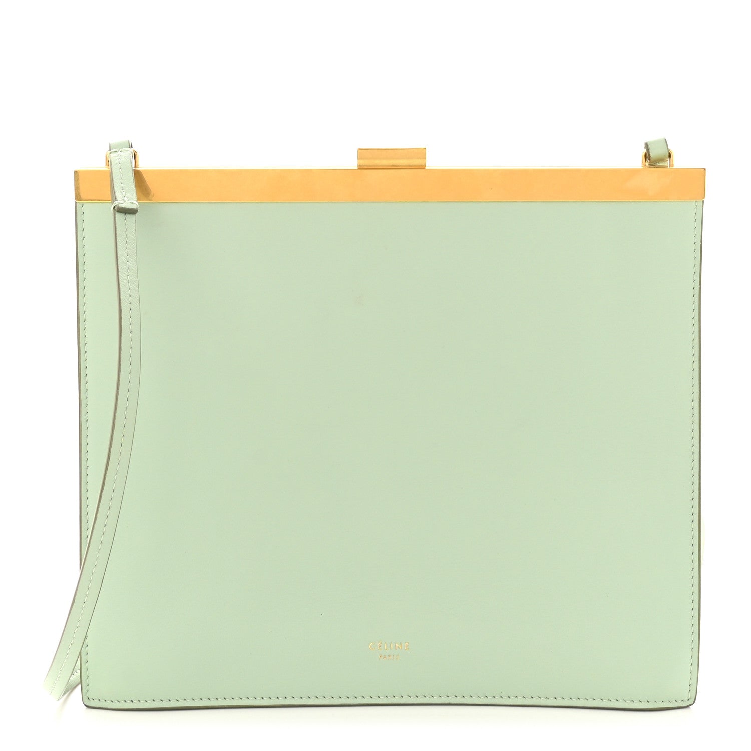 Celine Smooth Calfskin Mini Clasp Bag Jade 1 of 10