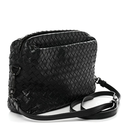 Bottega Veneta Nappa Intrecciato Crossbody Messenger Black 3 of 13