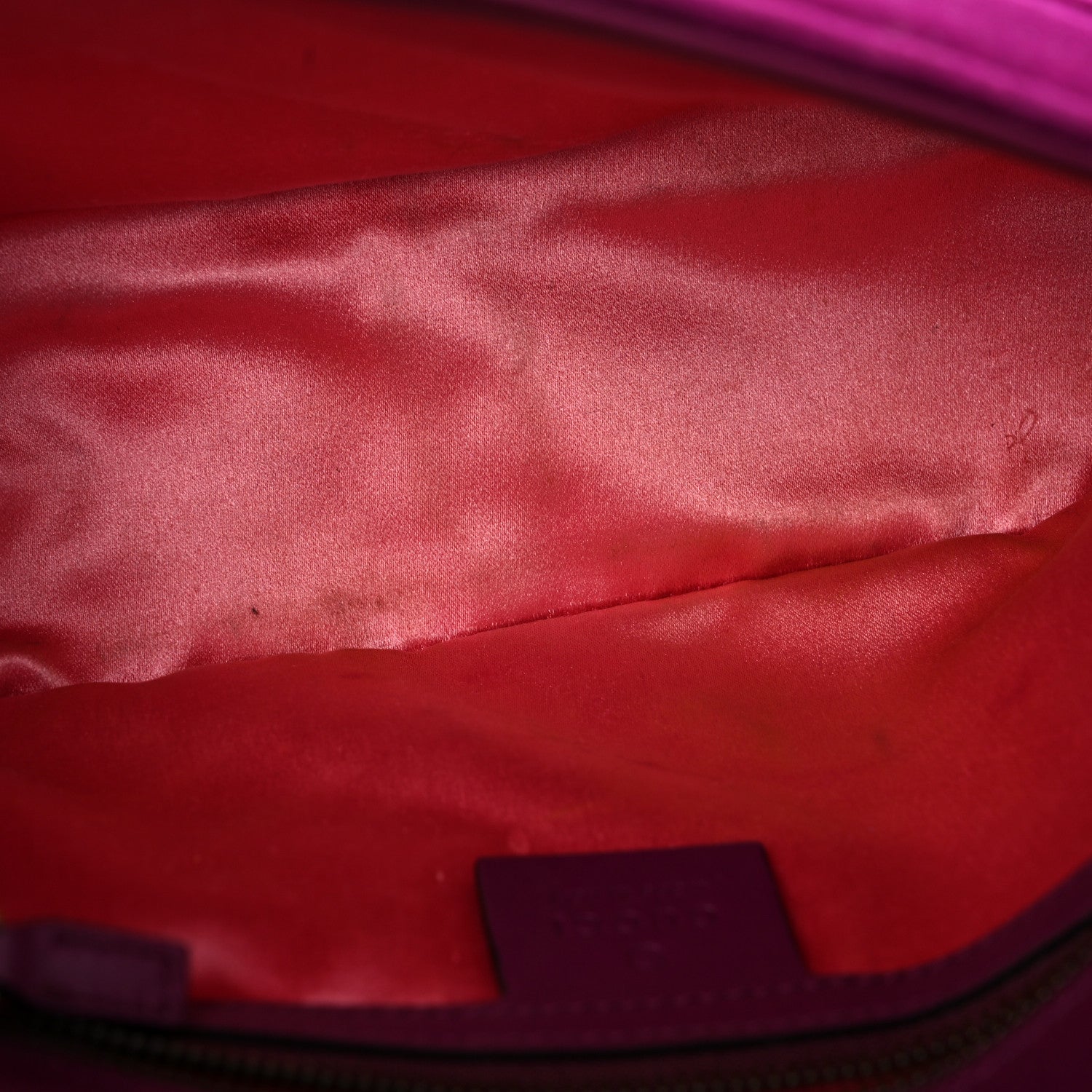 Gucci Velvet Matelasse Small GG Marmont Shoulder Bag Fuchsia Violet Cyclamen 11 of 22
