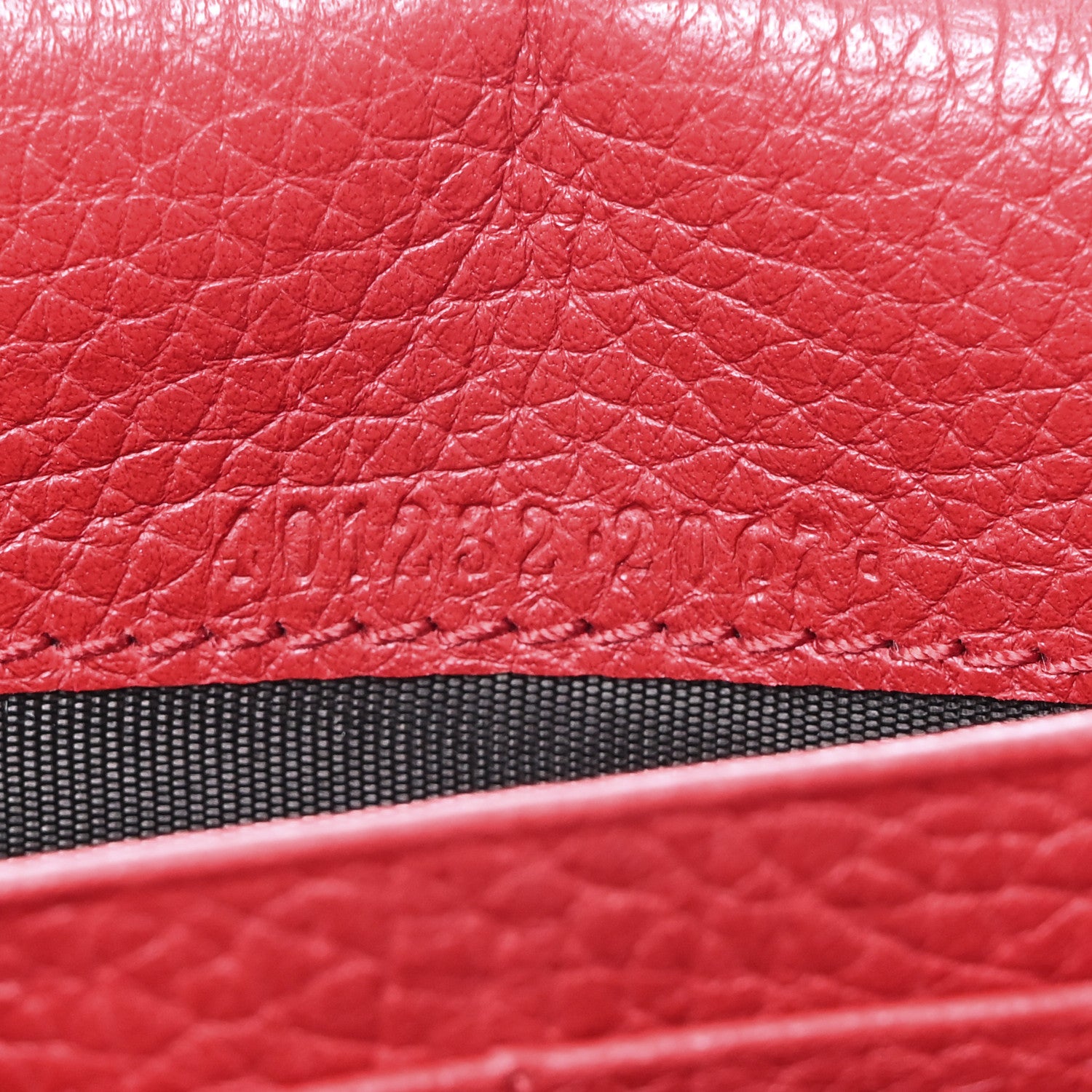 Gucci Calfskin GG Marmont Chain Wallet Vulcanic Red 7 of 10