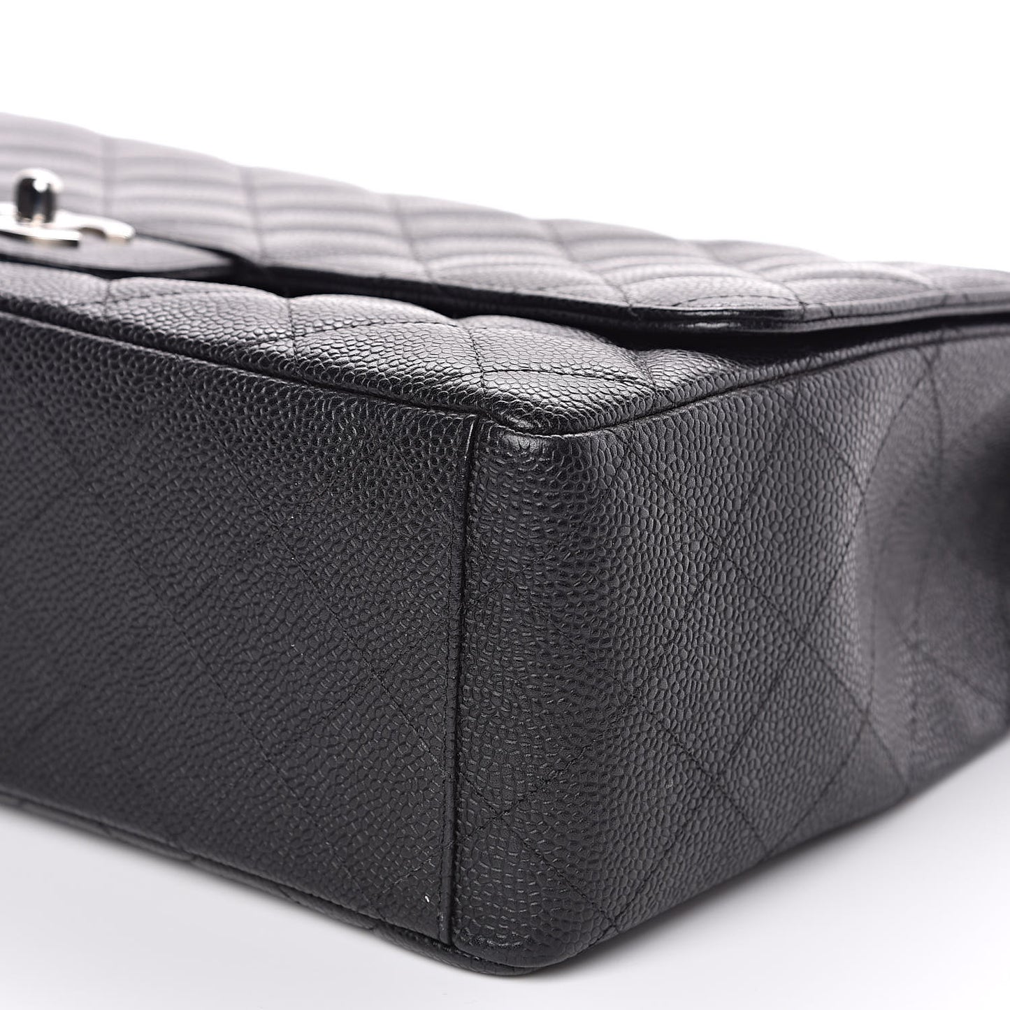 Caviar Quilted Maxi Single Flap Black