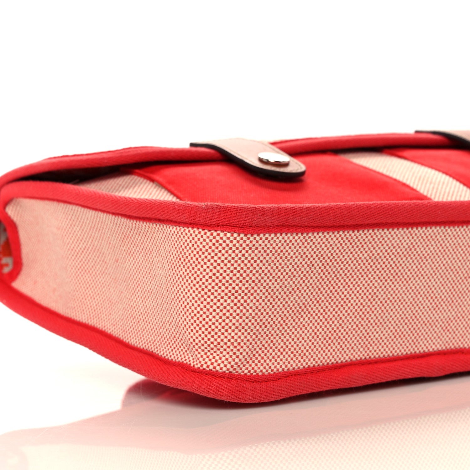 Hermes Toile Canvas Barenia Childrens Animaux Pixel Backpack Red White Orange 8 of 12