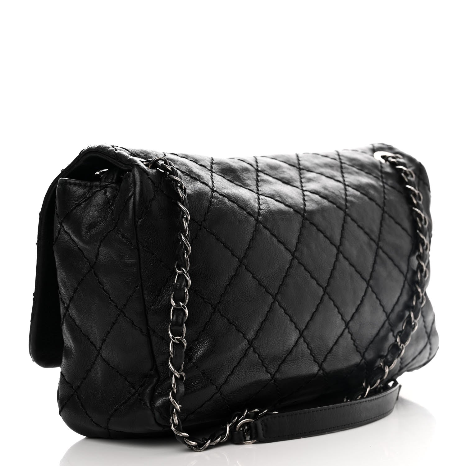 Chanel Calfskin Medium Natural Beauty Flap Black 3 of 12