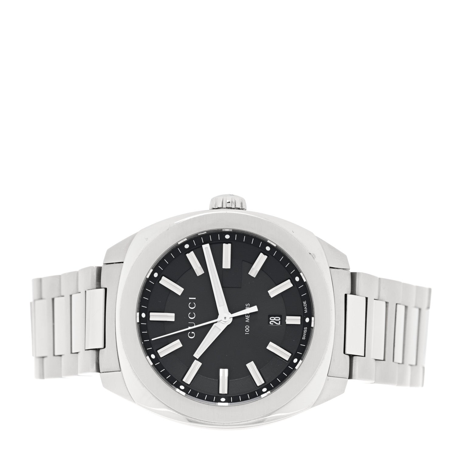 Gucci Stainless Steel 40mm GG2570 Quartz Watch Black 2 of 5