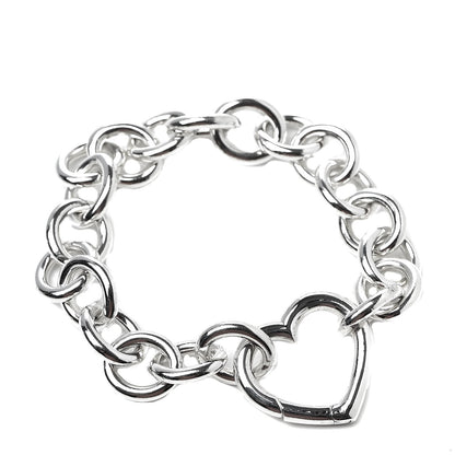 Tiffany Sterling Silver Open Heart Clasp Bracelet 1 of 5
