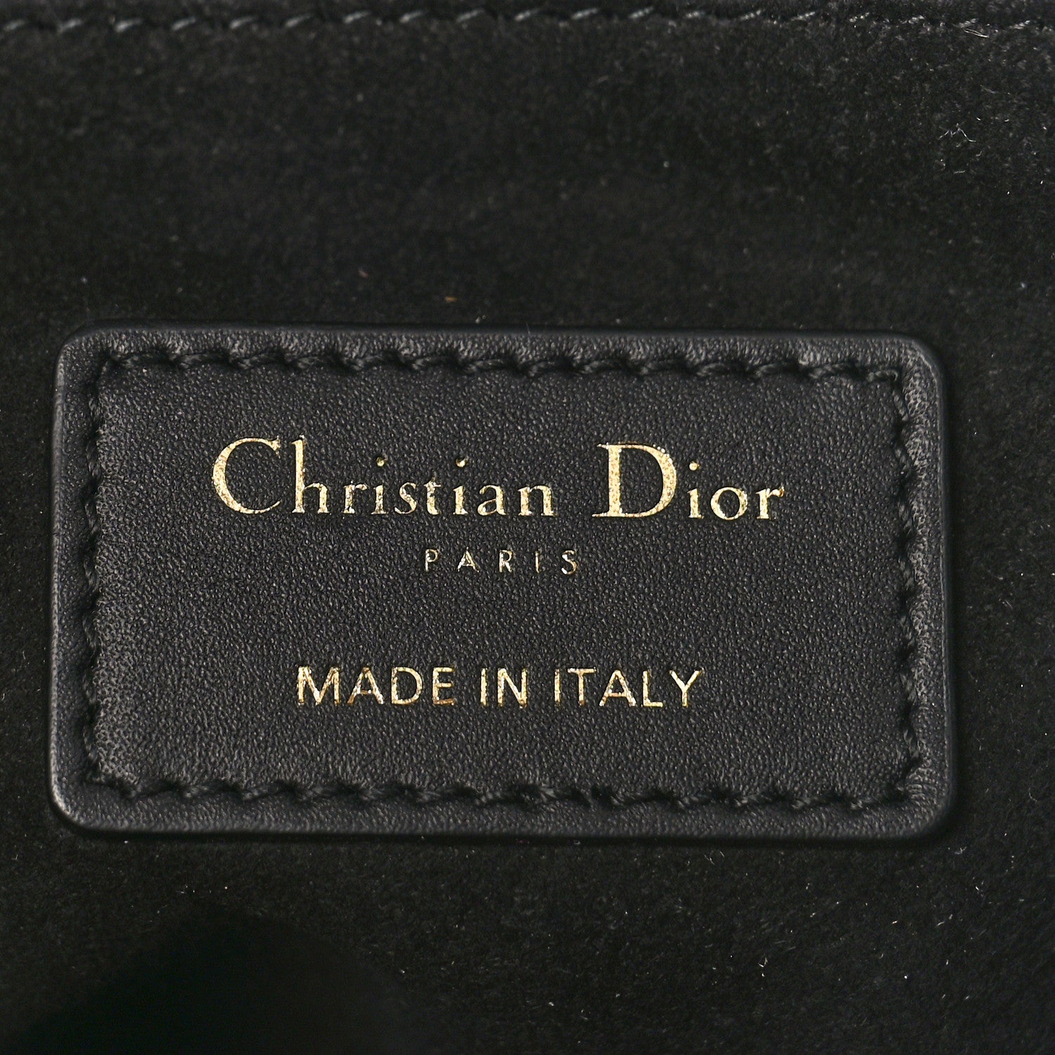 Christian Dior Lambskin Bucket Bag Black 6 of 8