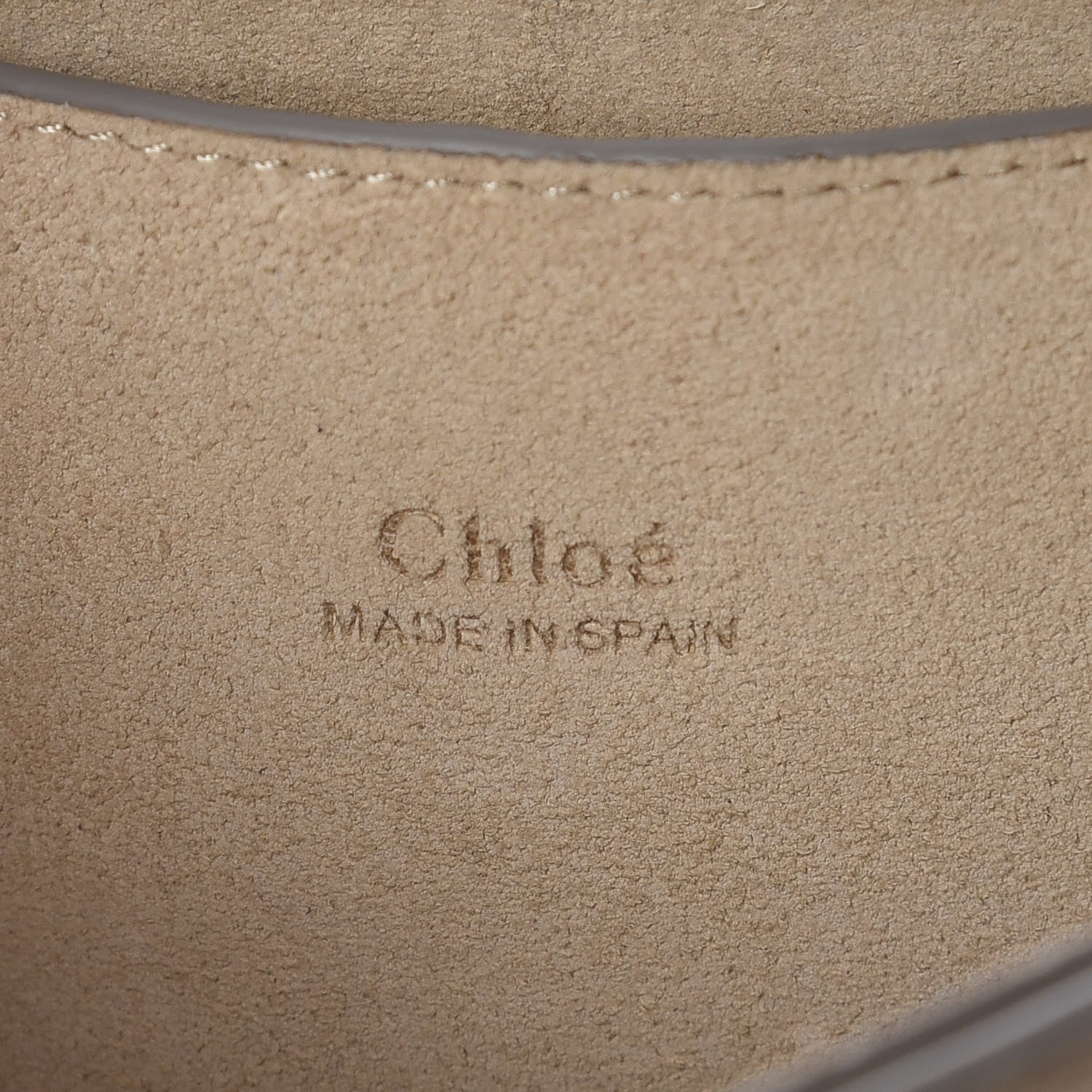 Chloe Ostrich Calfskin Small Faye Shoulder Bag Light Brown 9 of 10