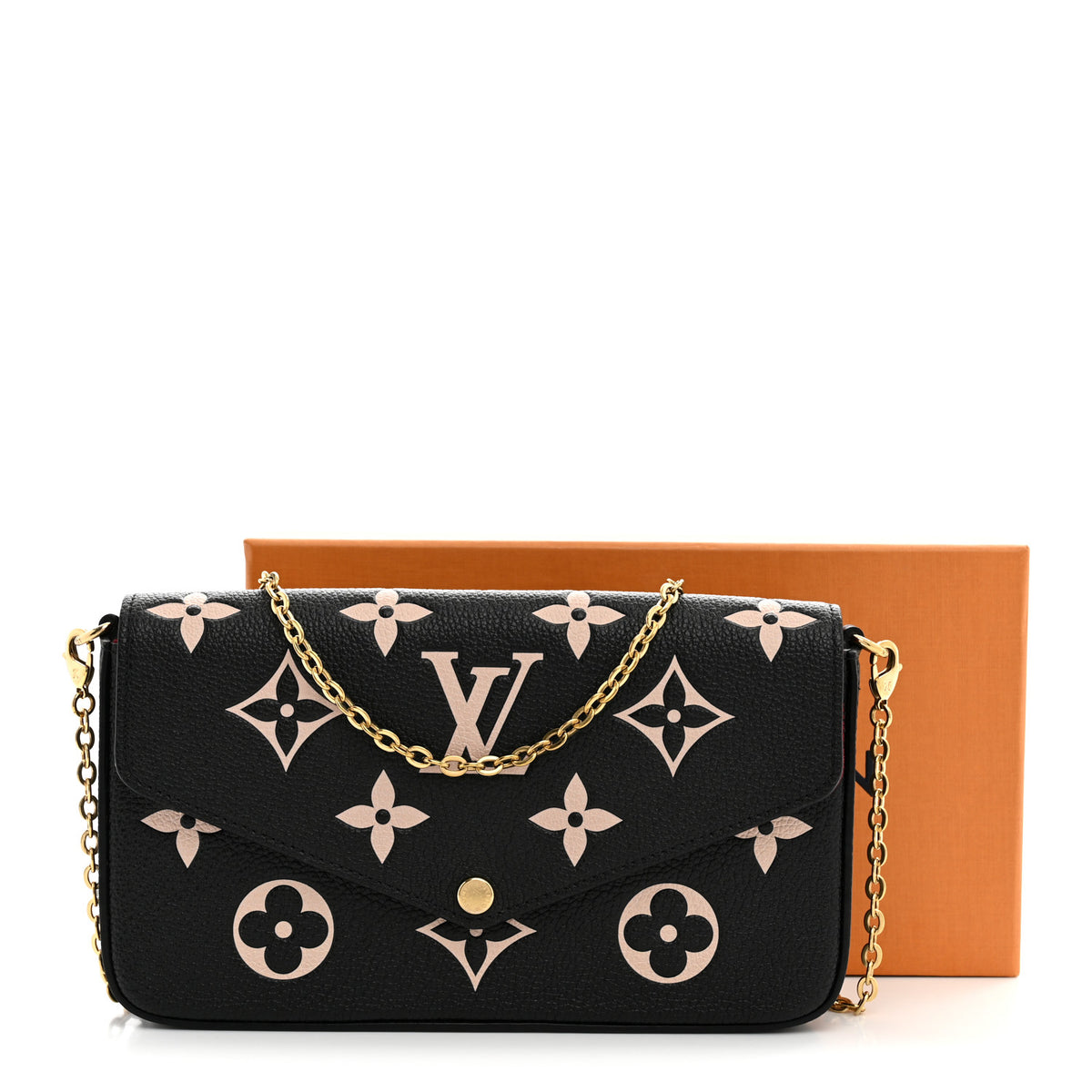 Empreinte Monogram Giant Felicie Pochette Black Beige