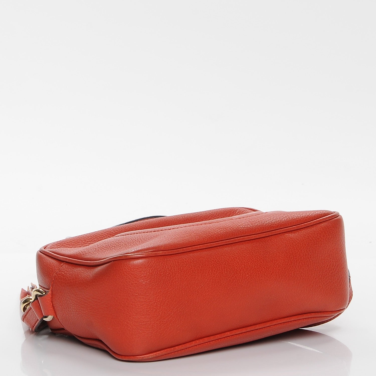 Gucci Pebbled Calfskin Small Soho Disco Bag Sun Orange 3 of 9