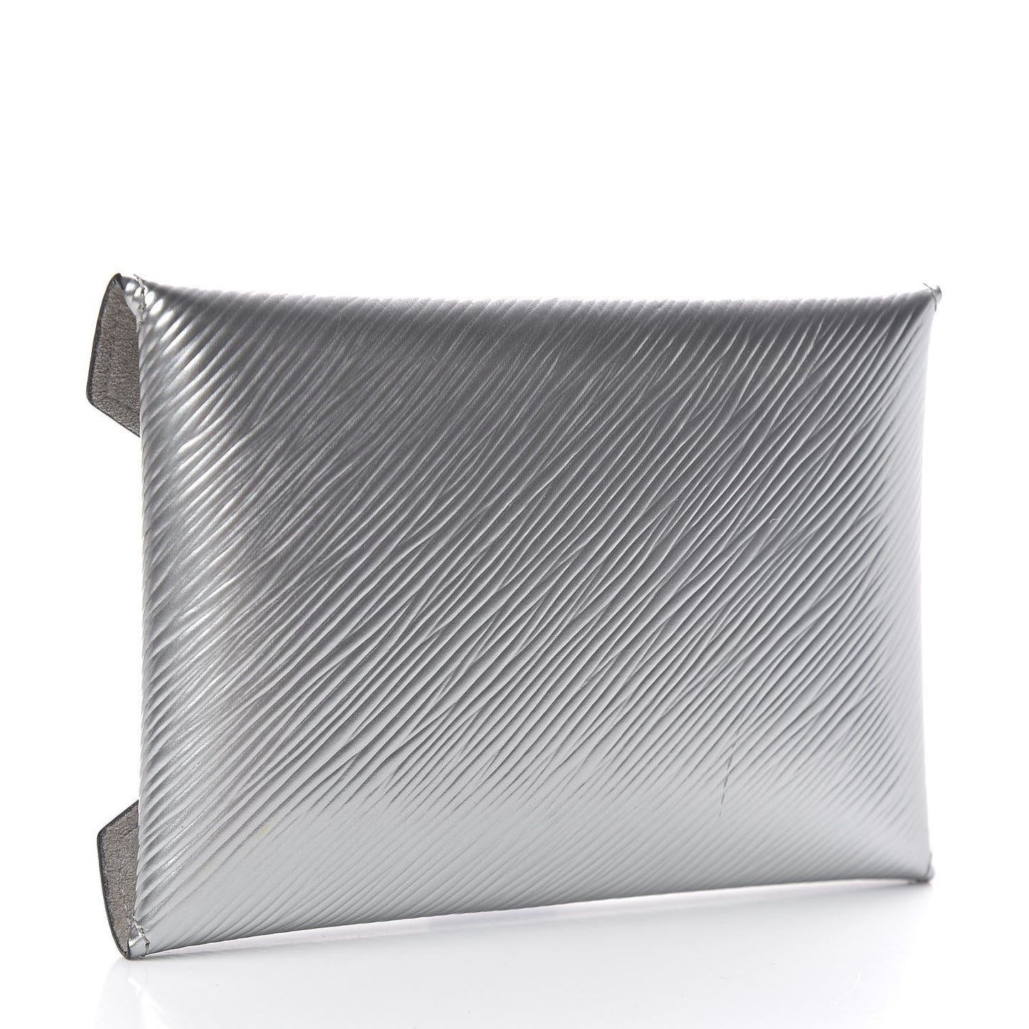 Metallic Epi Medium Kirigami Pochette Insert Silver