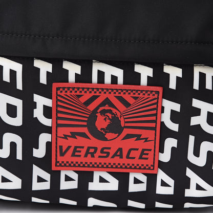 Versace Nylon St. Speed Logo Backpack Black Geranio 9 of 10