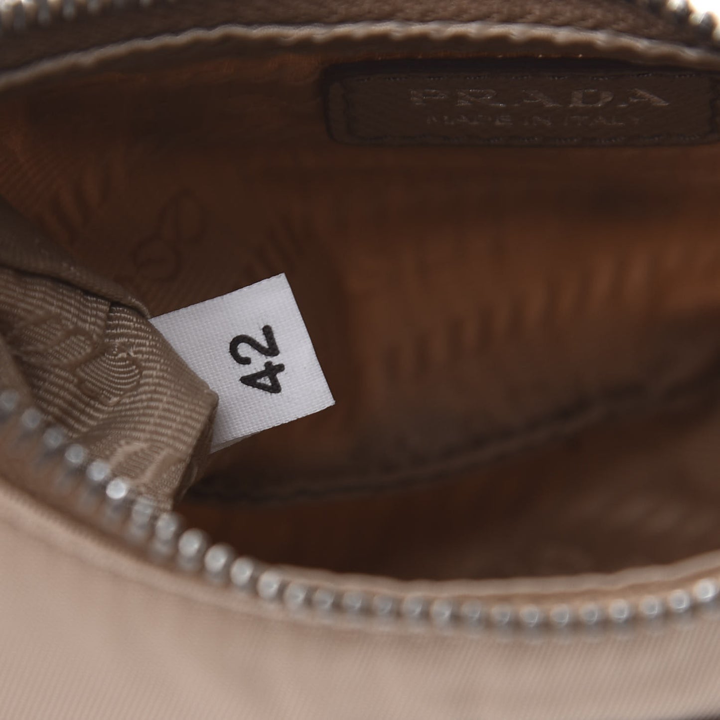 Tessuto Nylon Saffiano Mini Re-Edition 2000 Shoulder Bag Cammeo