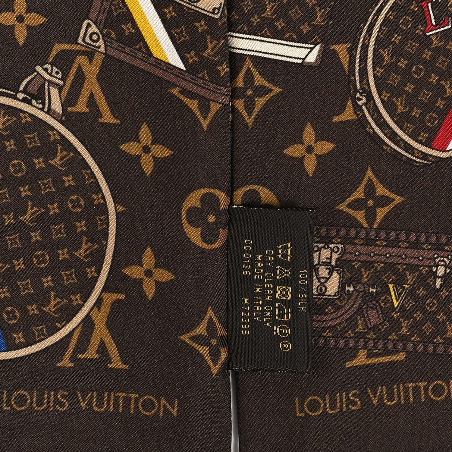 Louis Vuitton Silk Monogram Trunks Bandeau 4 of 4