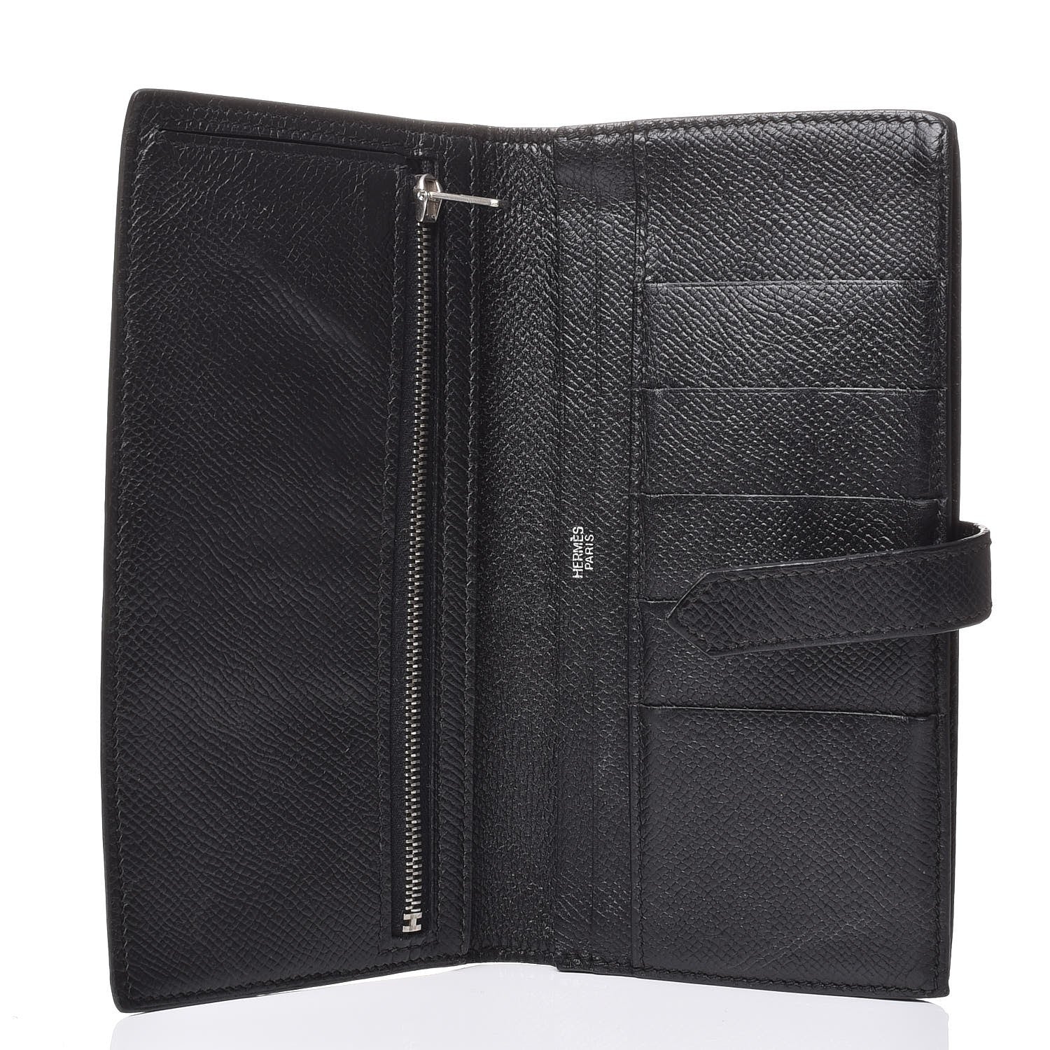Hermes Epsom Bearn Gusset Wallet Black 5 of 6