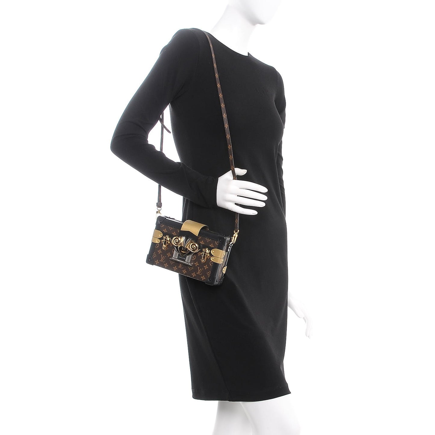 Monogram Column Petite Malle Black