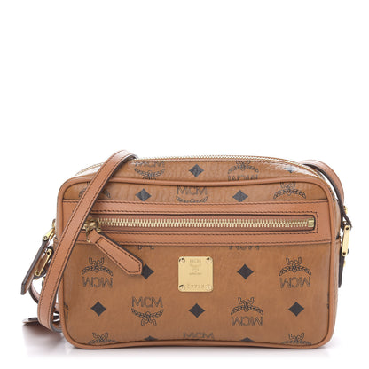 MCM Visetos Heritage Crossbody Bag Cognac 1 of 10