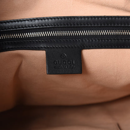 Gucci Calfskin Web Medium Dionysus Hobo Black White 5 of 7