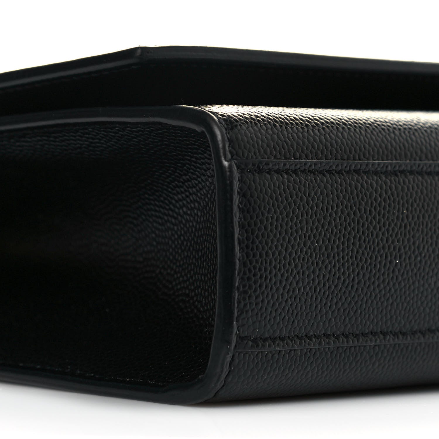 Saint Laurent Grain De Poudre Medium Classic Monogram Kate Satchel Black 7 of 9
