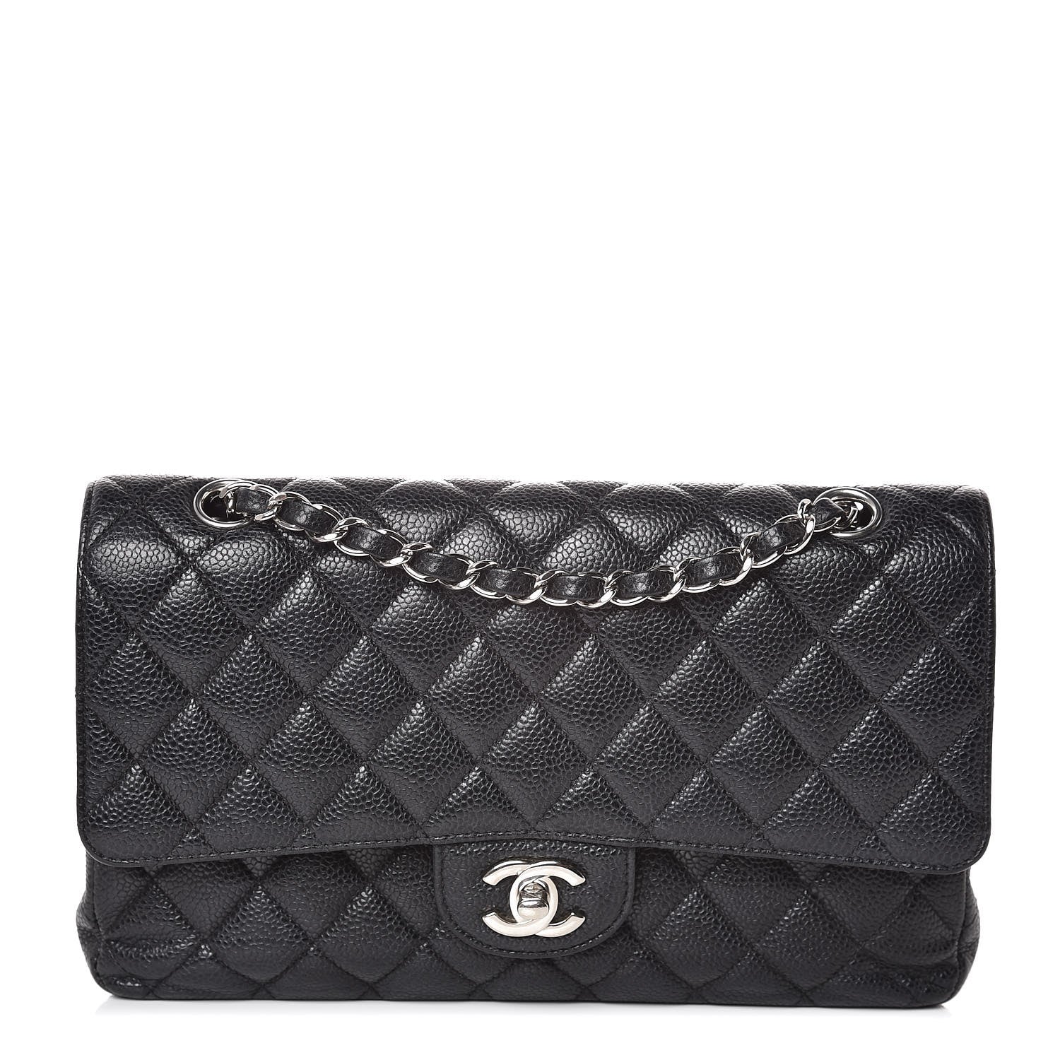 Chanel Caviar Quilted Medium Double Flap Black 1 of 7