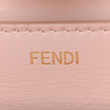 Fendi Vitello Seta Shiny Nappa Medium Peekaboo I SEE U Satchel Black Light Rose 7 of 10