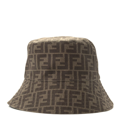 Fendi Technical Fabric FF Reversible Bucket Hat S Tobacco Beige 5 of 9