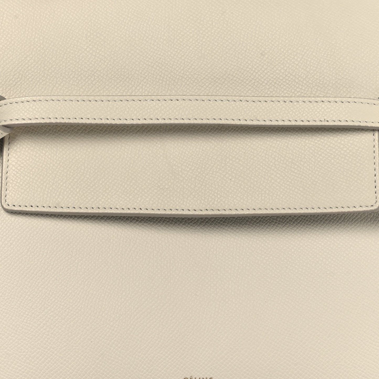 Grained Calfskin Mini Belt Bag White