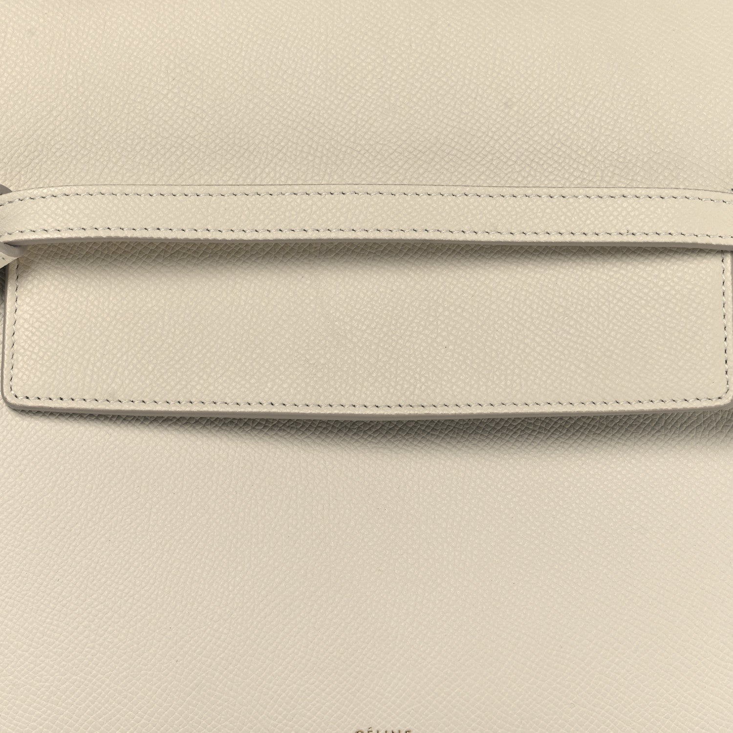 Celine Grained Calfskin Mini Belt Bag White 8 of 15
