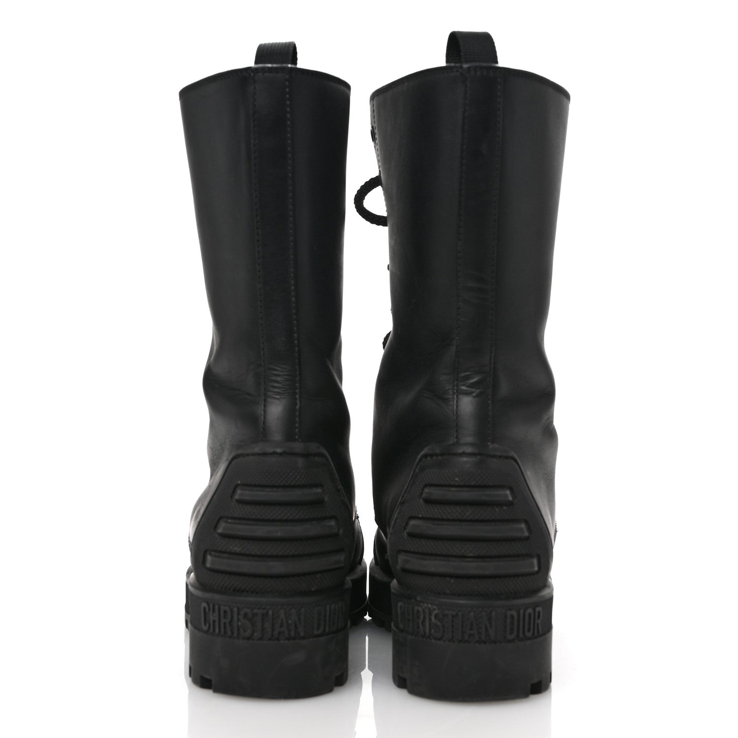 Christian Dior Calfskin Rubber DiorIron Boots 35.5 Black 6 of 10