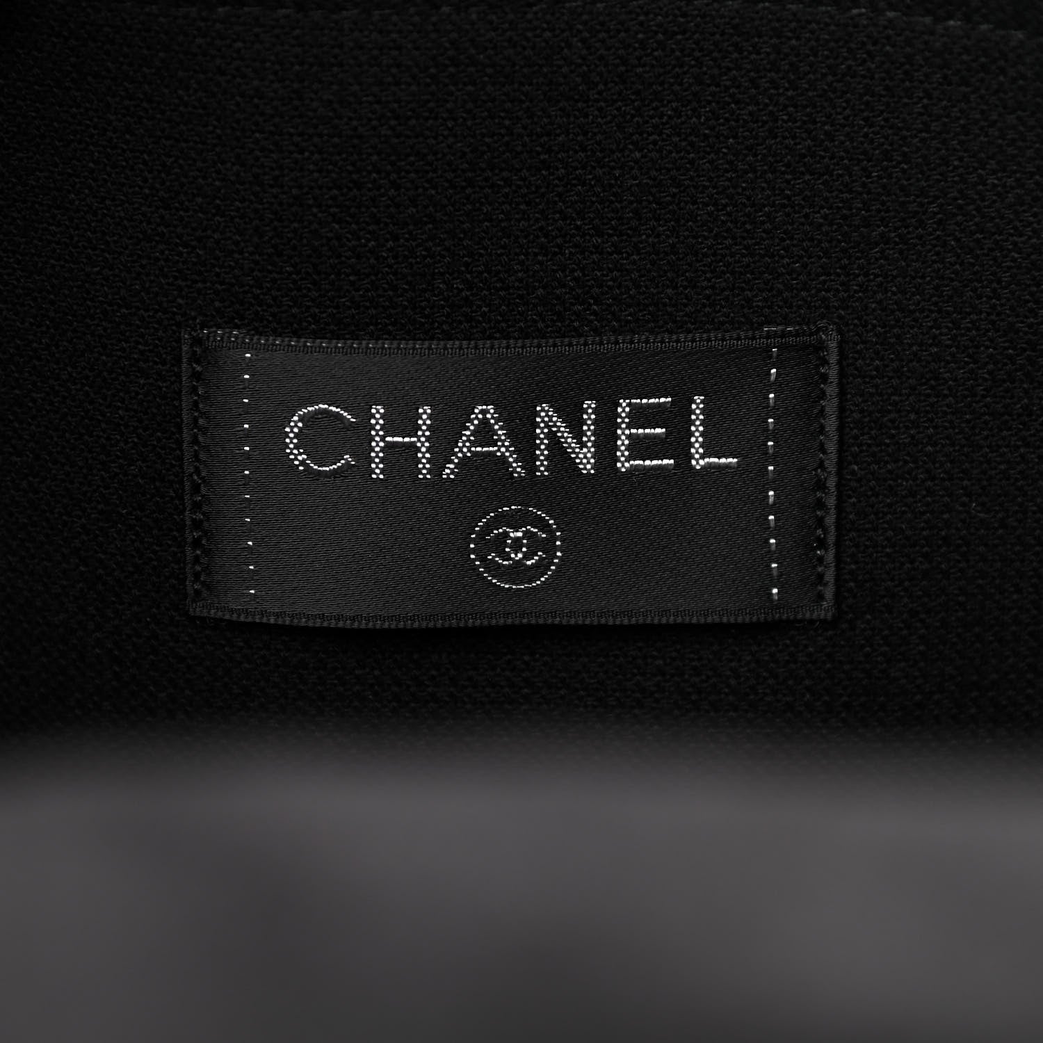 Chanel Terry Cotton CC Beach Tote Towel Set Black 7 of 10